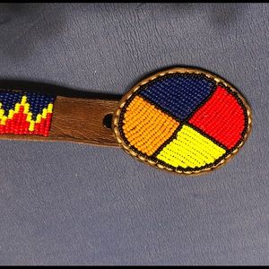 Masai belt, handmade in Masai village, Kenya 1989